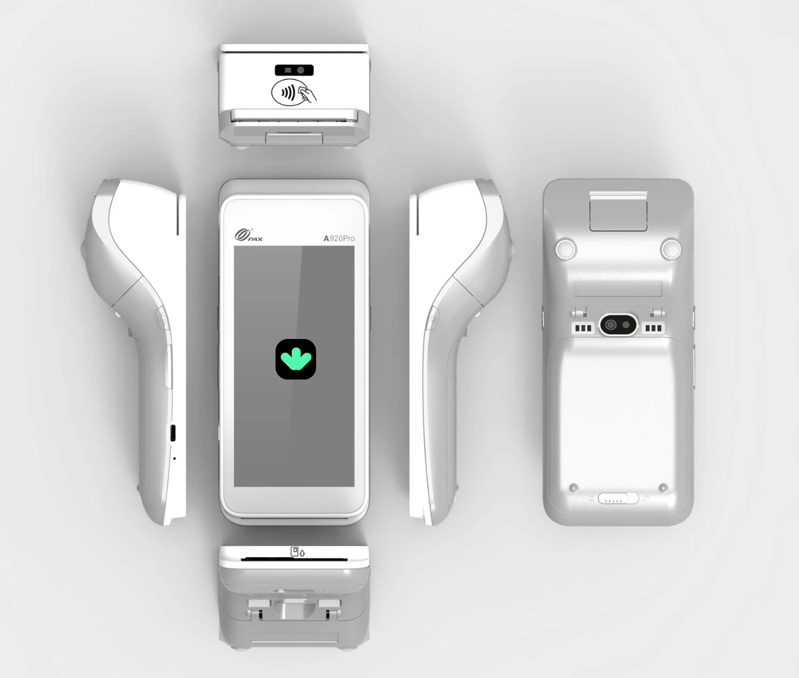 PAX A920 Pro Bezahlterminal mit der cannaflow-App